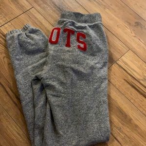roots sweatpants with red detailing !